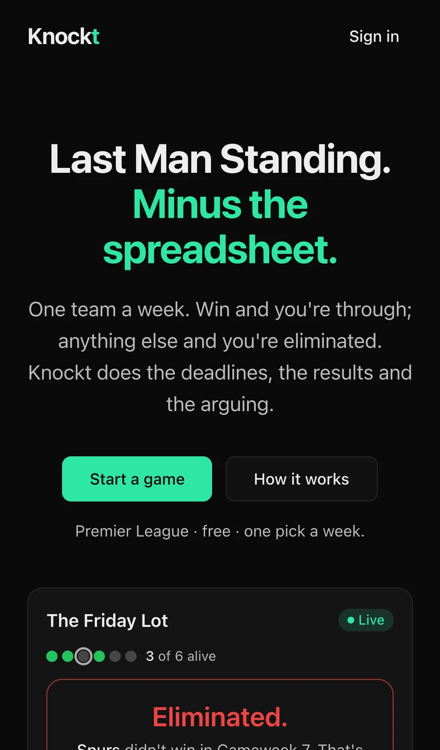 The Knockt web app built by TDC Digital